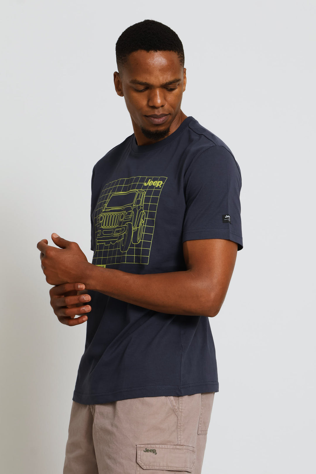 Car Outline Tee - Navy