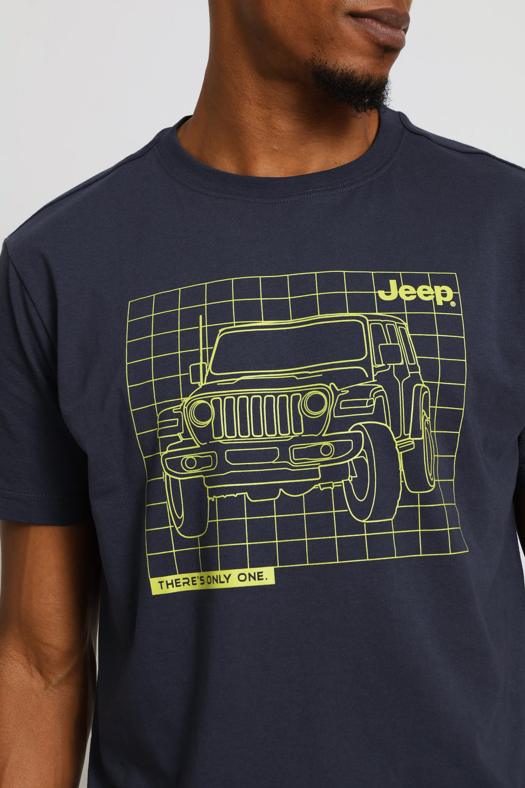 Car Outline Tee - Navy