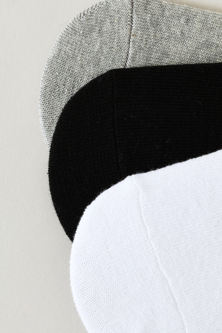 3 Pack Secret Socks - Black/White/Grey