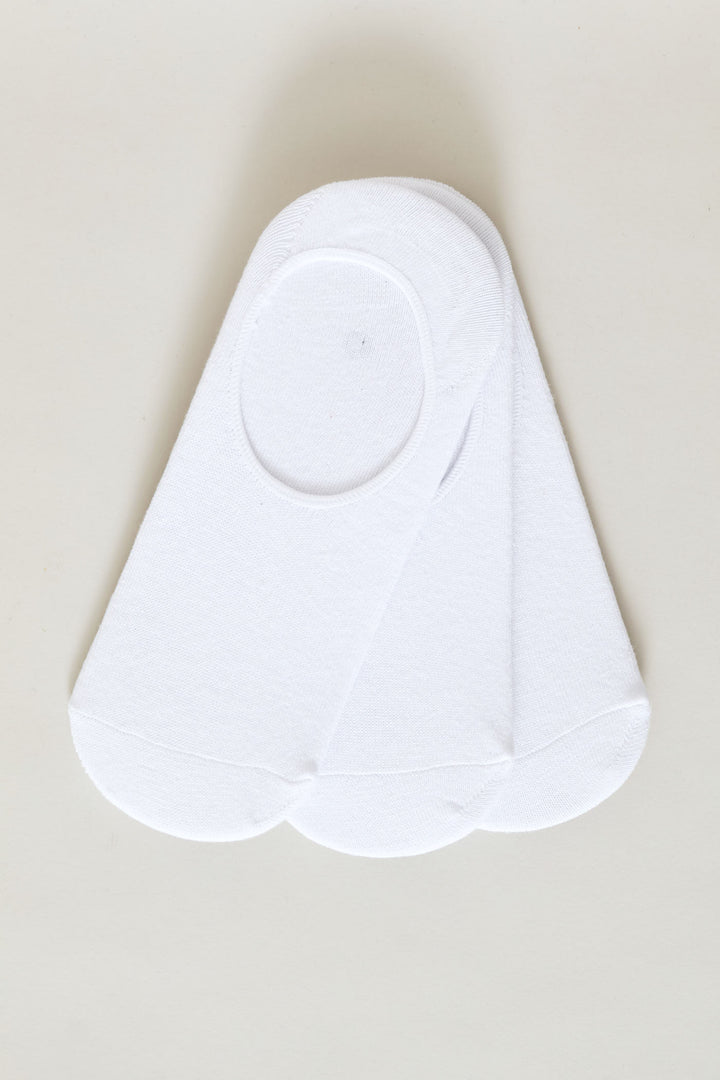 3 Pack Sneaker Socks - White