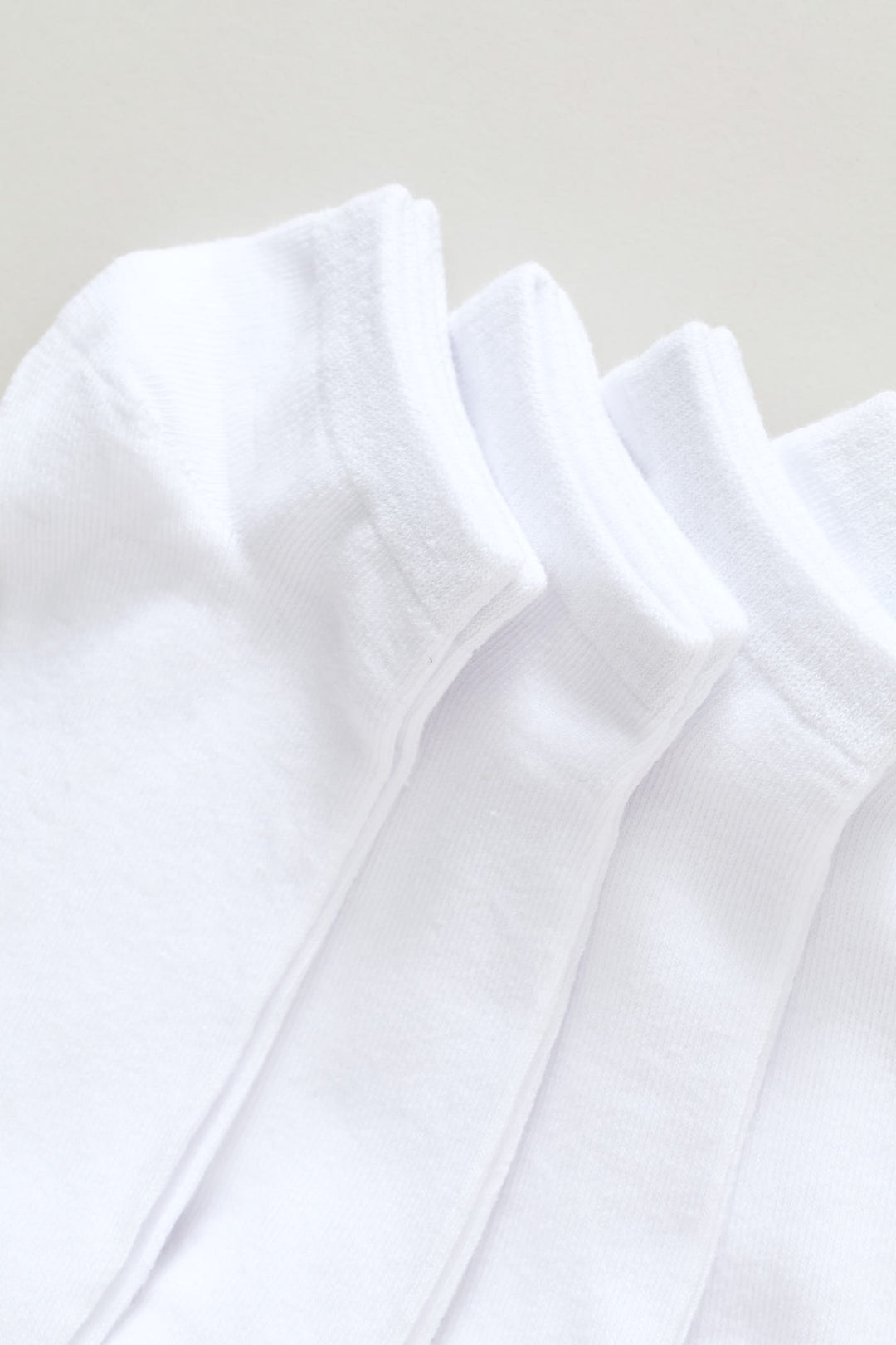 Ladies 5 Pack Low Cut School Sock - White