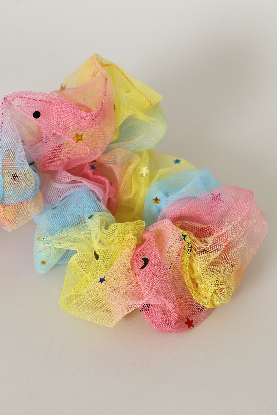 Pre-Girls 2 Pack Tulle Multi Colour Scrunchie - Multi