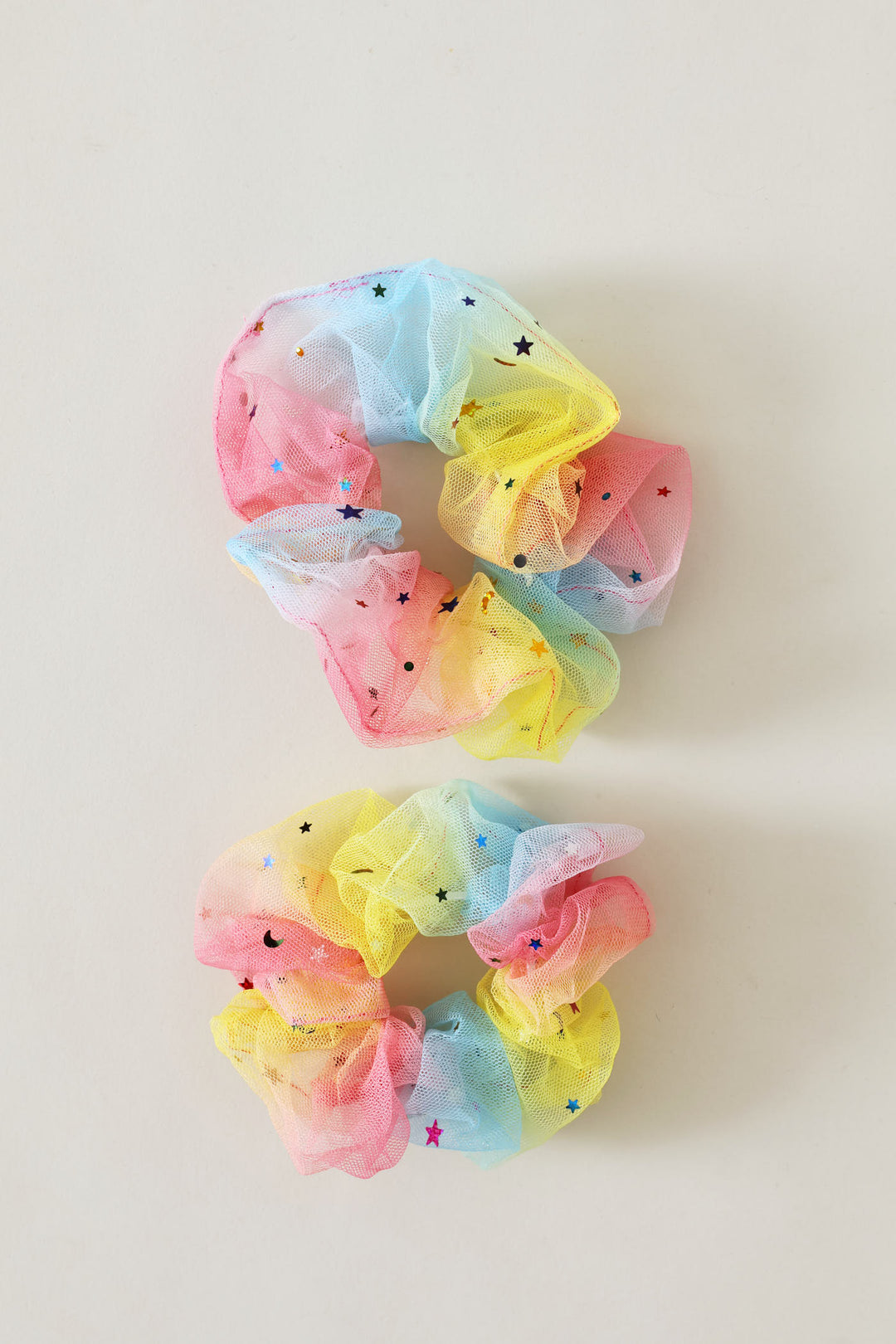 Pre-Girls 2 Pack Tulle Multi Colour Scrunchie - Multi