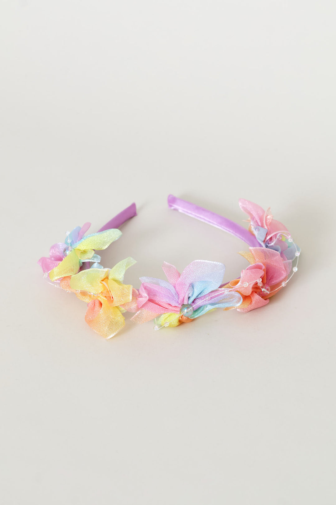 Pre-Girls Tulle Multi Colour Aliceband - Multi