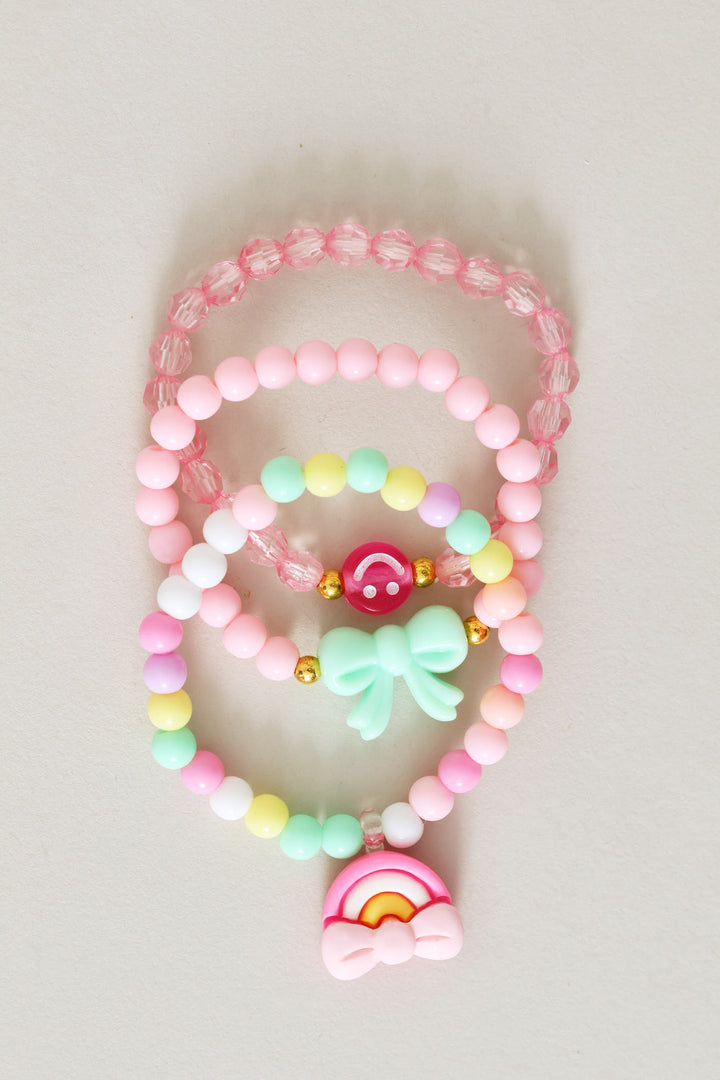 Pre-Girls Rainbow Watch & Bracelet Set - Multi
