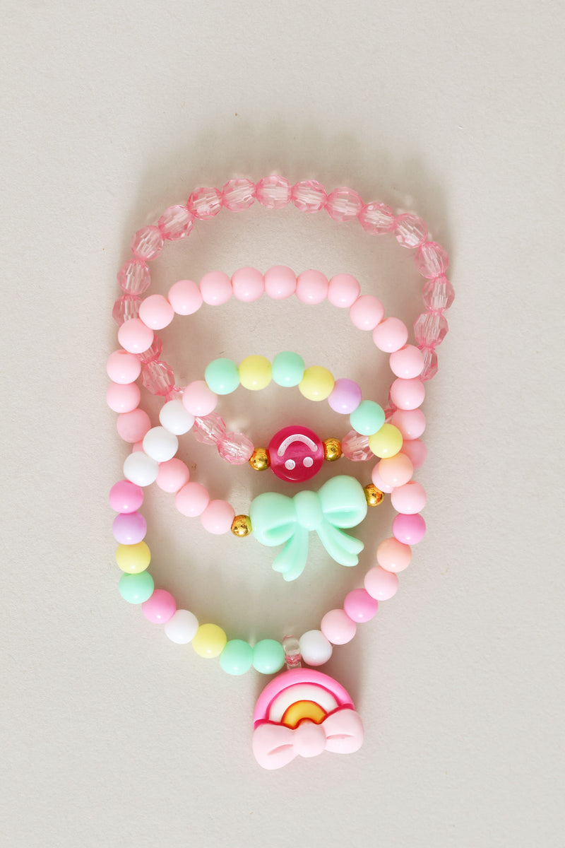Pre-Girls Rainbow Watch & Bracelet Set - Multi