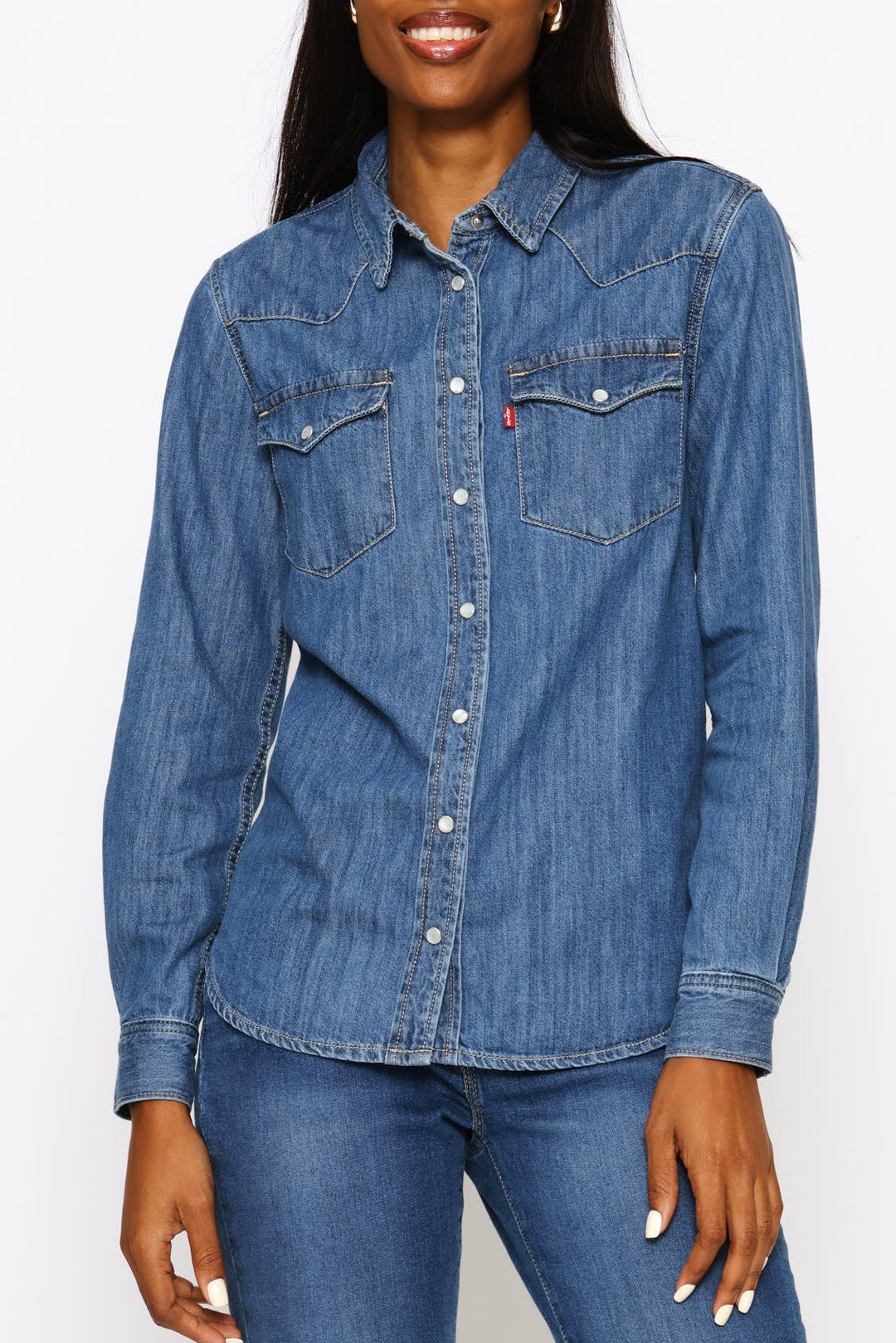 Heritage Western Denim Shirt - Dark Wash