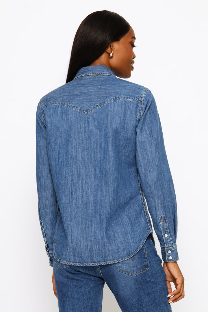 Heritage Western Denim Shirt - Dark Wash