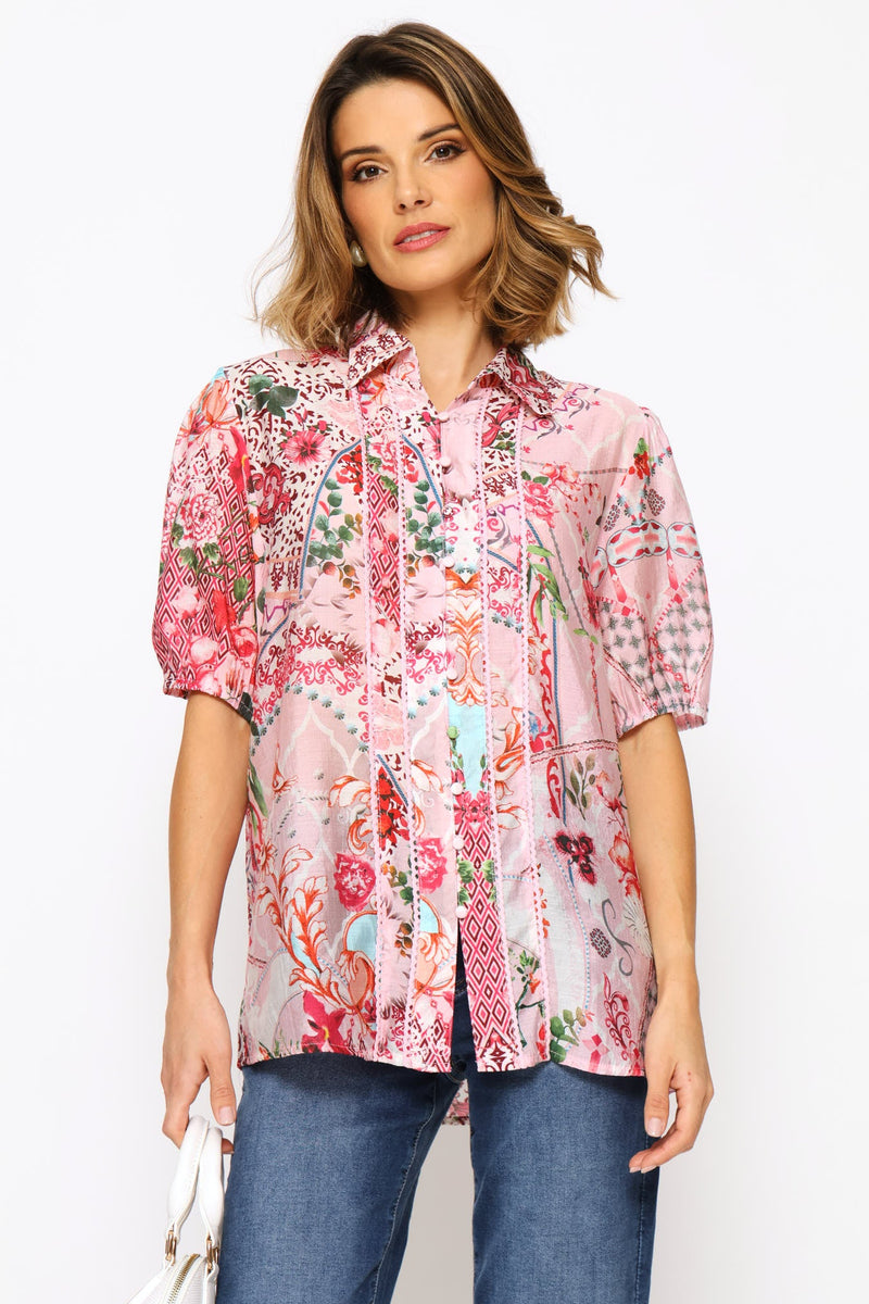 Floral Blouse - Pink