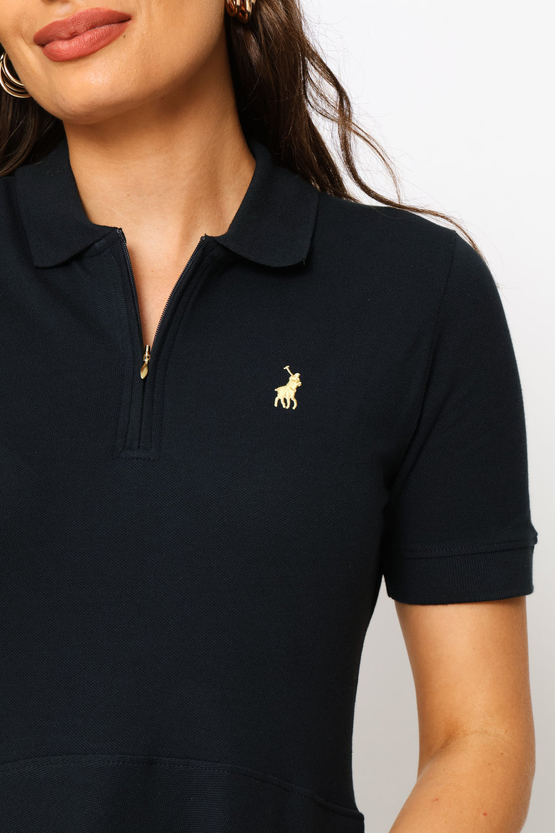 Emily Fit & Flare Golfer Dress - Navy