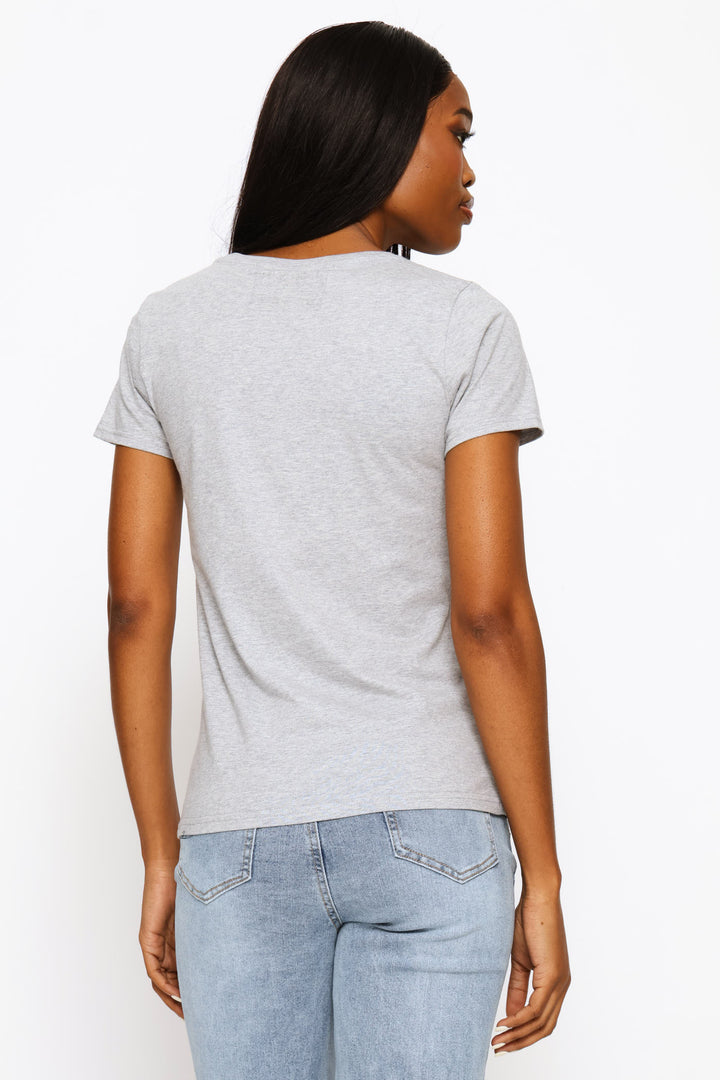 Icon Logo Tee - Grey Melange