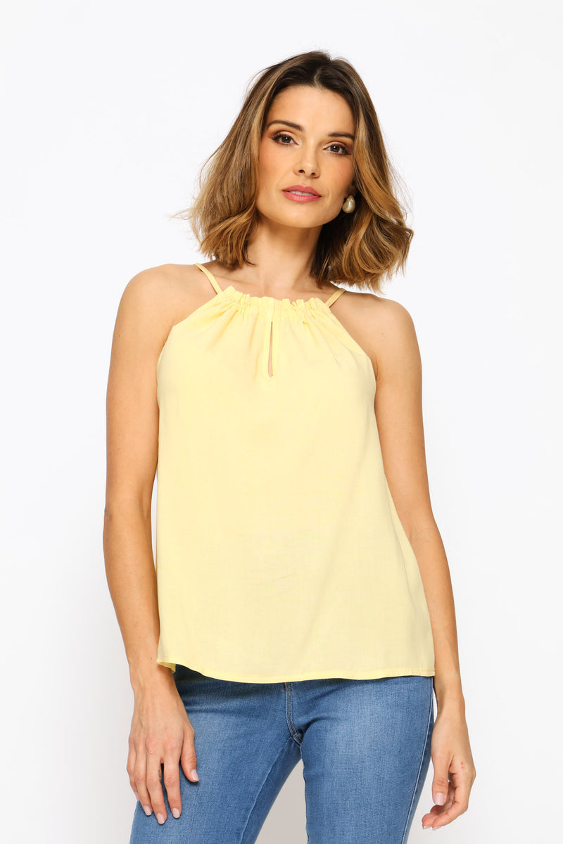Halter Swing Cami - Light Yellow