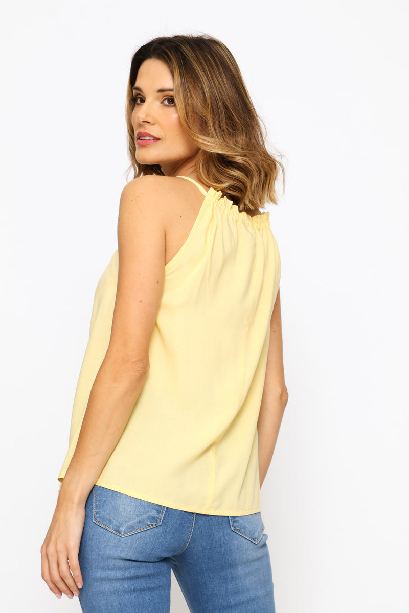 Halter Swing Cami - Light Yellow