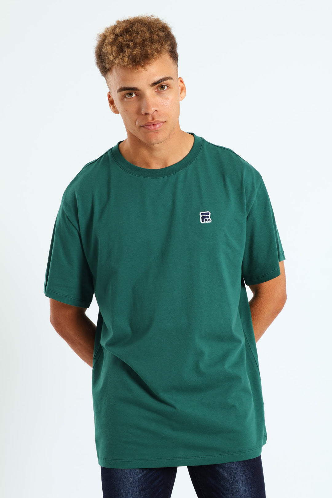 Mens Alex Oversized T-Shirt Dark Green – Edgars