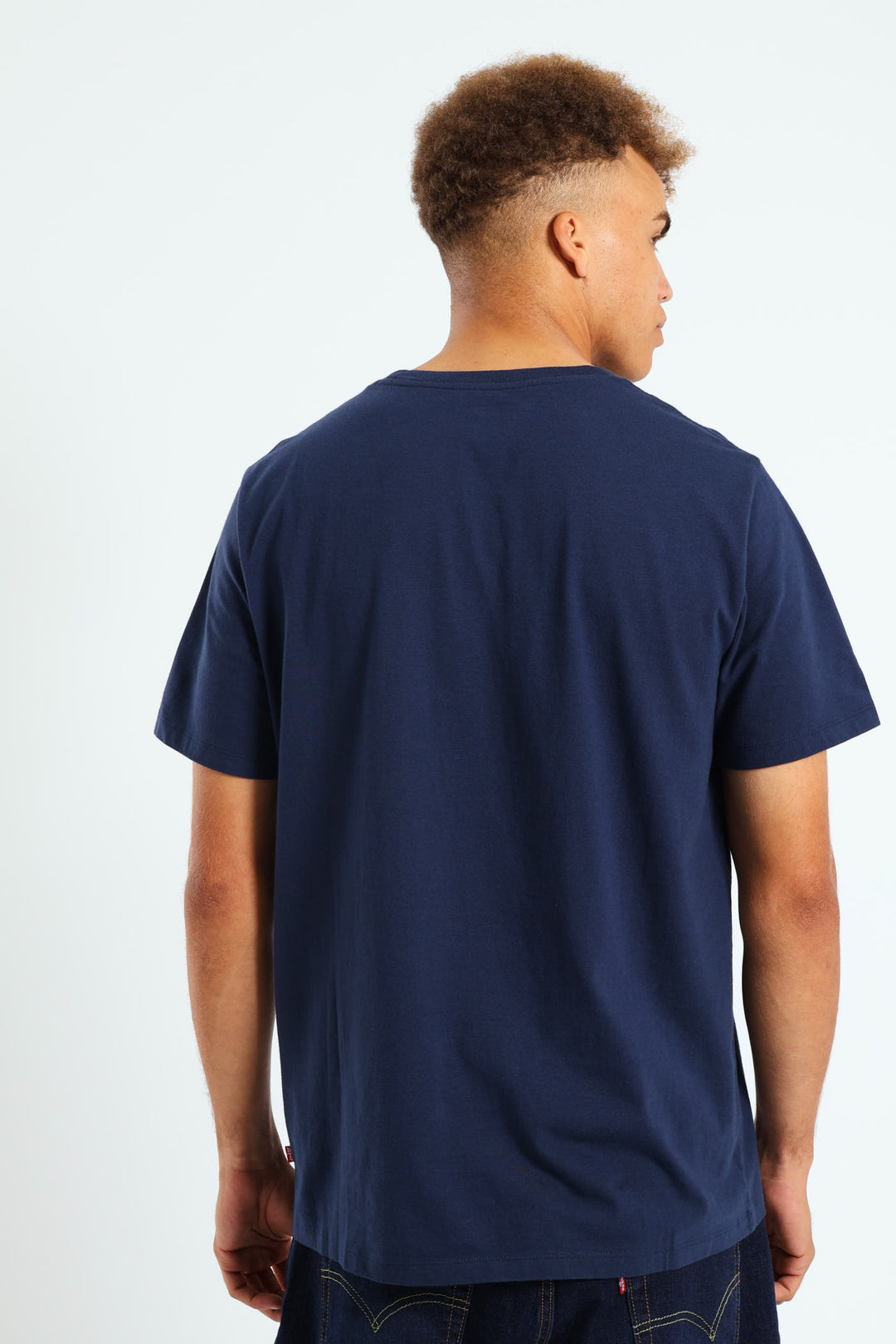 Graphic Crewneck Rope Batwing Tee - Navy