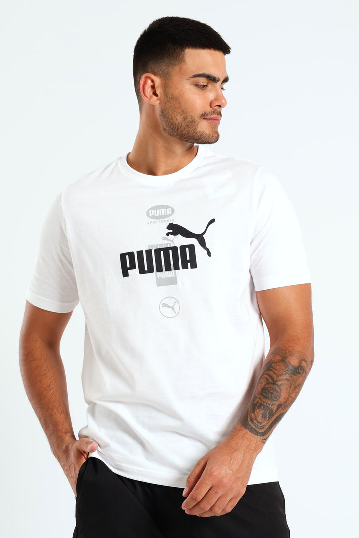 Power Graphic Tee - White