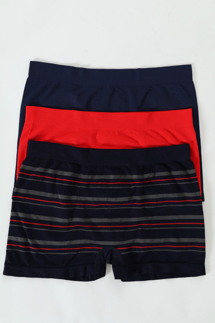Nautical Seamless Boxers - Red
