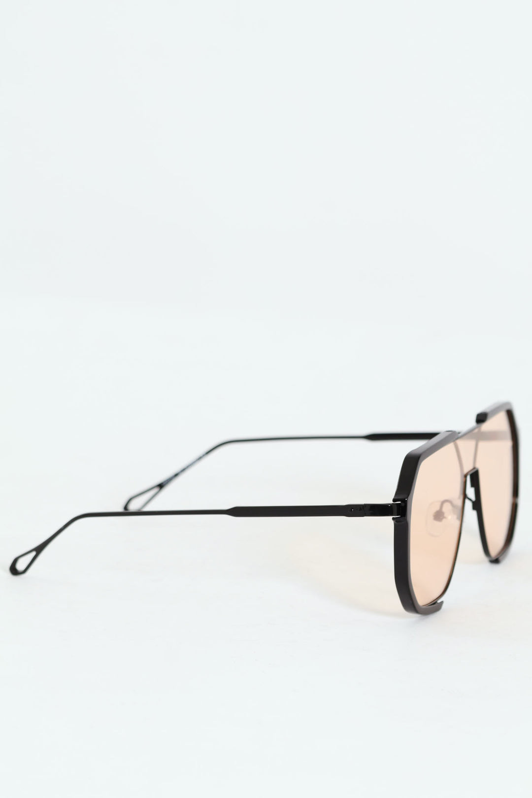 Metal Mono Aviator Sunglasses - Metallic Red