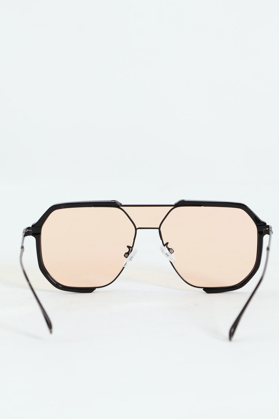 Metal Mono Aviator Sunglasses - Metallic Red