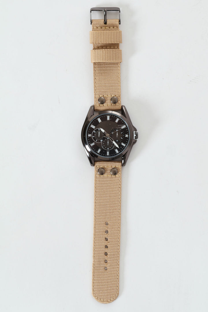 Nylon Watch - Beige