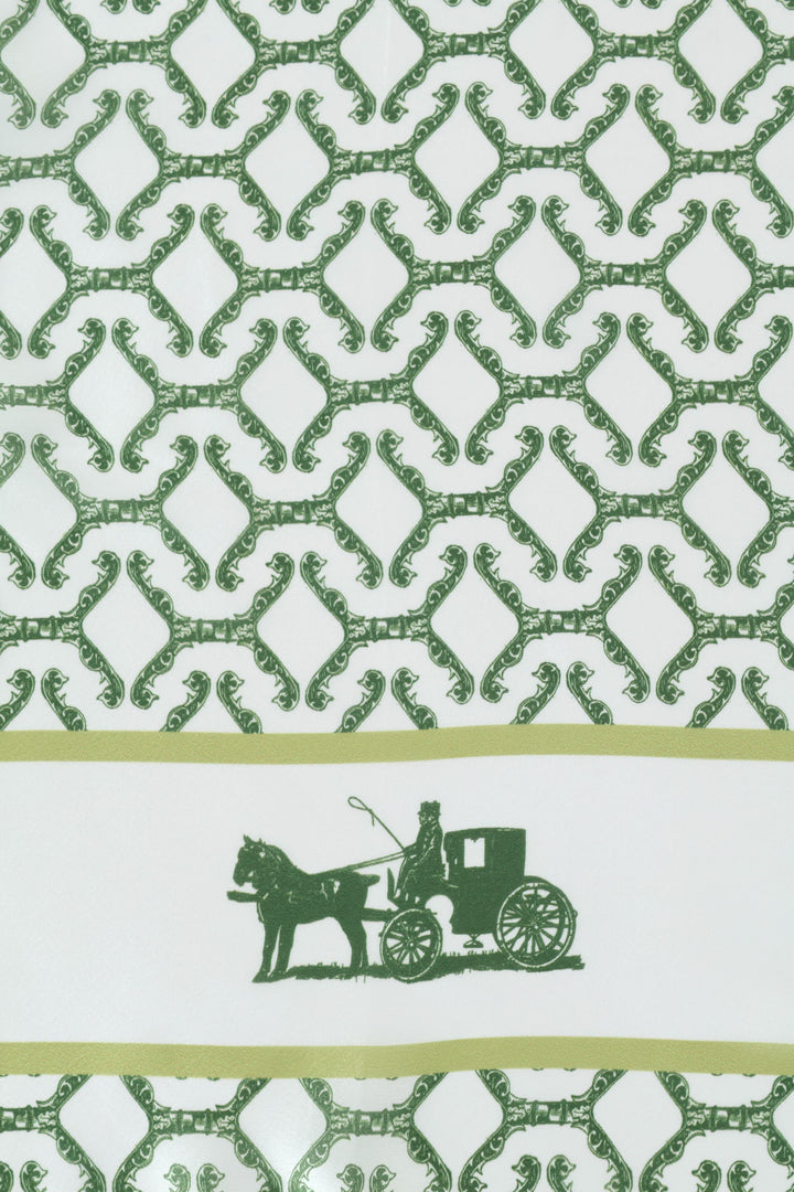 Silk Touch Carriage Scarf - Olive