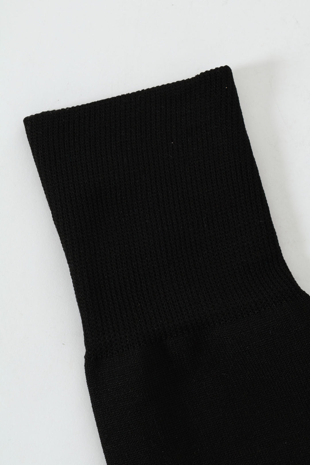 Single Long Length Soccer Socks - Black