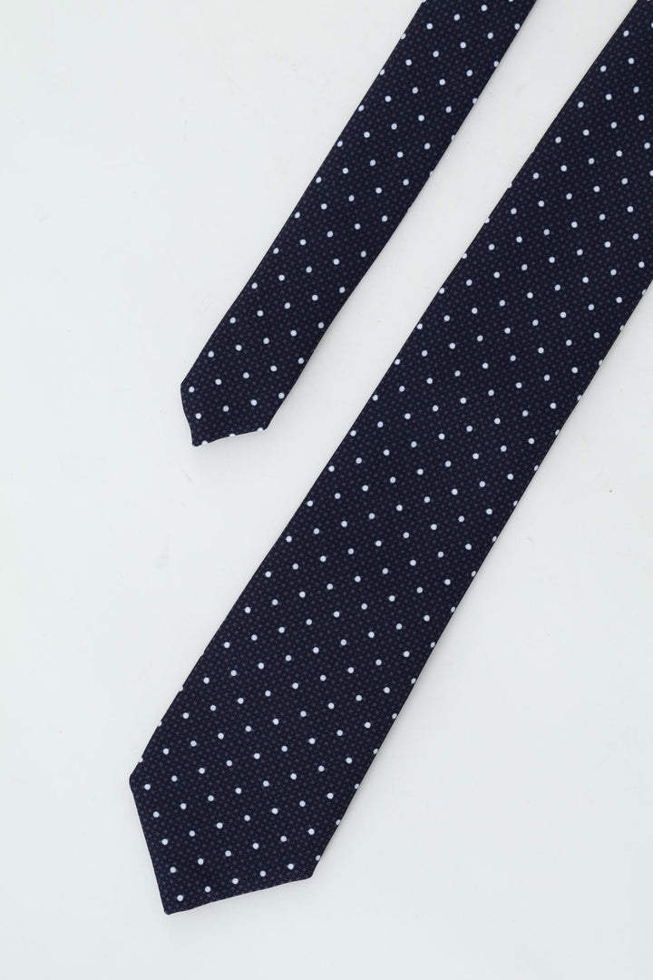 Dotted Tie - Navy