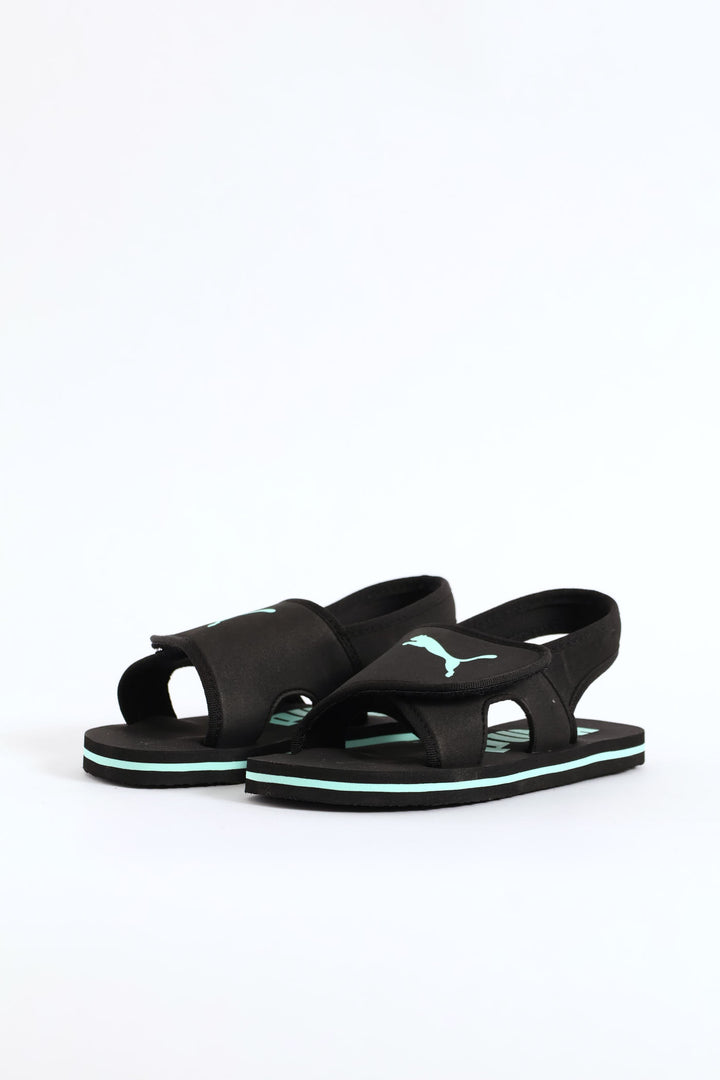 Pre-Boys Summer Flip Zadp Sandal - Black/Mint
