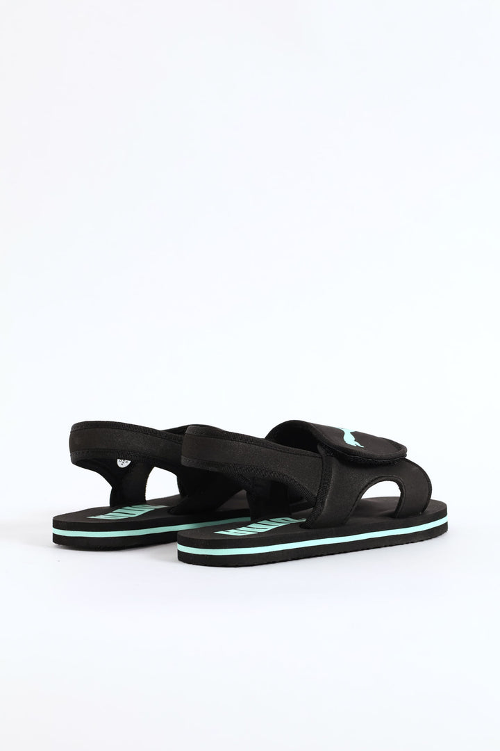 Pre-Boys Summer Flip Zadp Sandal - Black/Mint