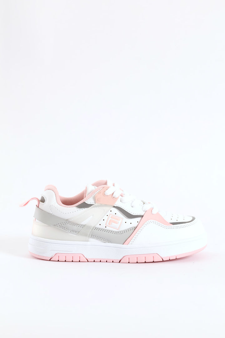 Girls Lilo Sneaker - White/Lilac
