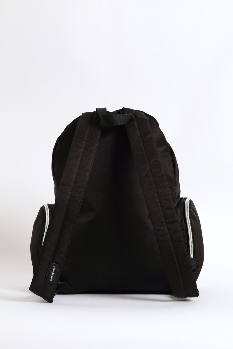 Side Zip Backpack - Black