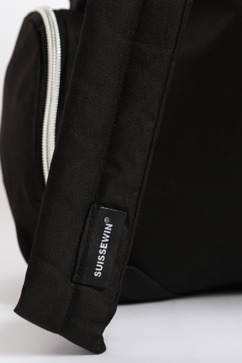 Side Zip Backpack - Black