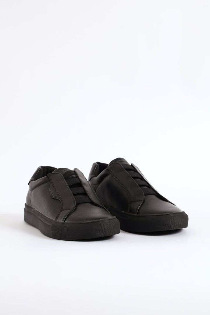 Axel Elastic Lace Sneaker - Black