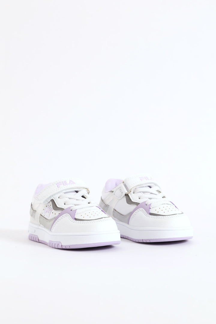 Pre-Girls Lilo Sneaker - White/Lilac
