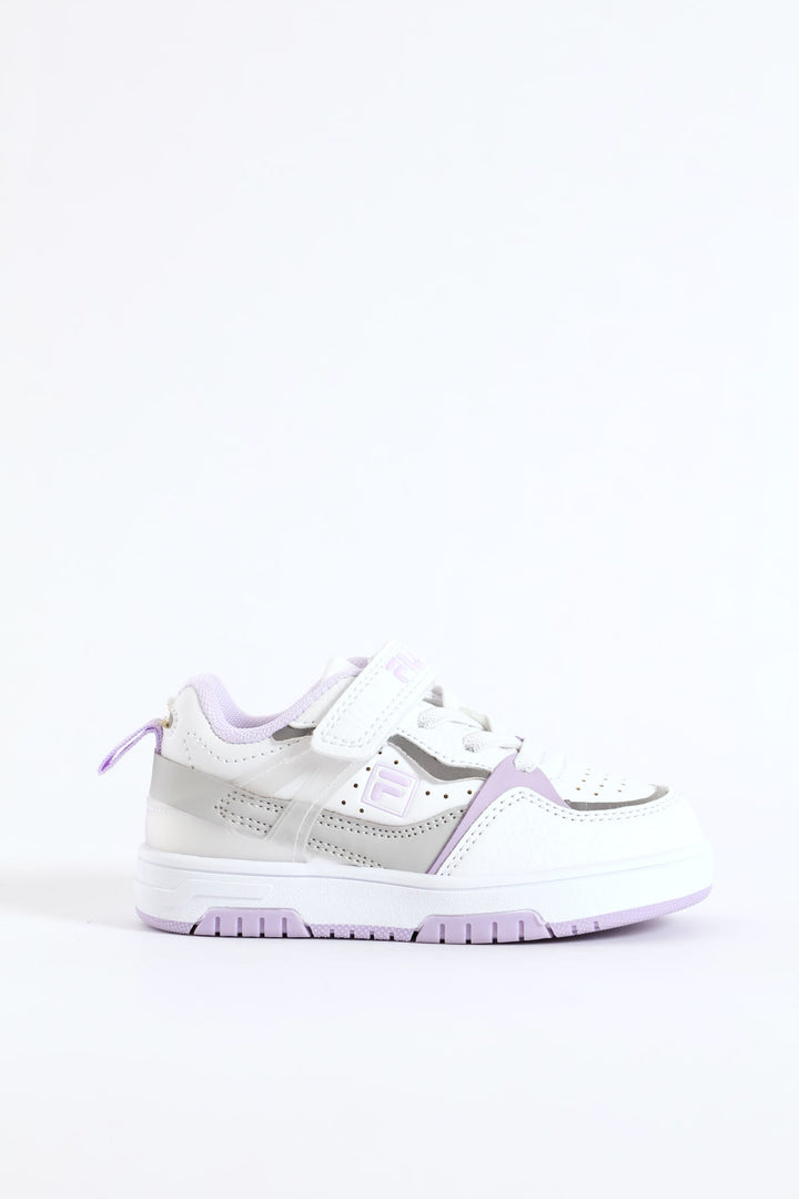 Pre-Girls Lilo Sneaker - White/Lilac
