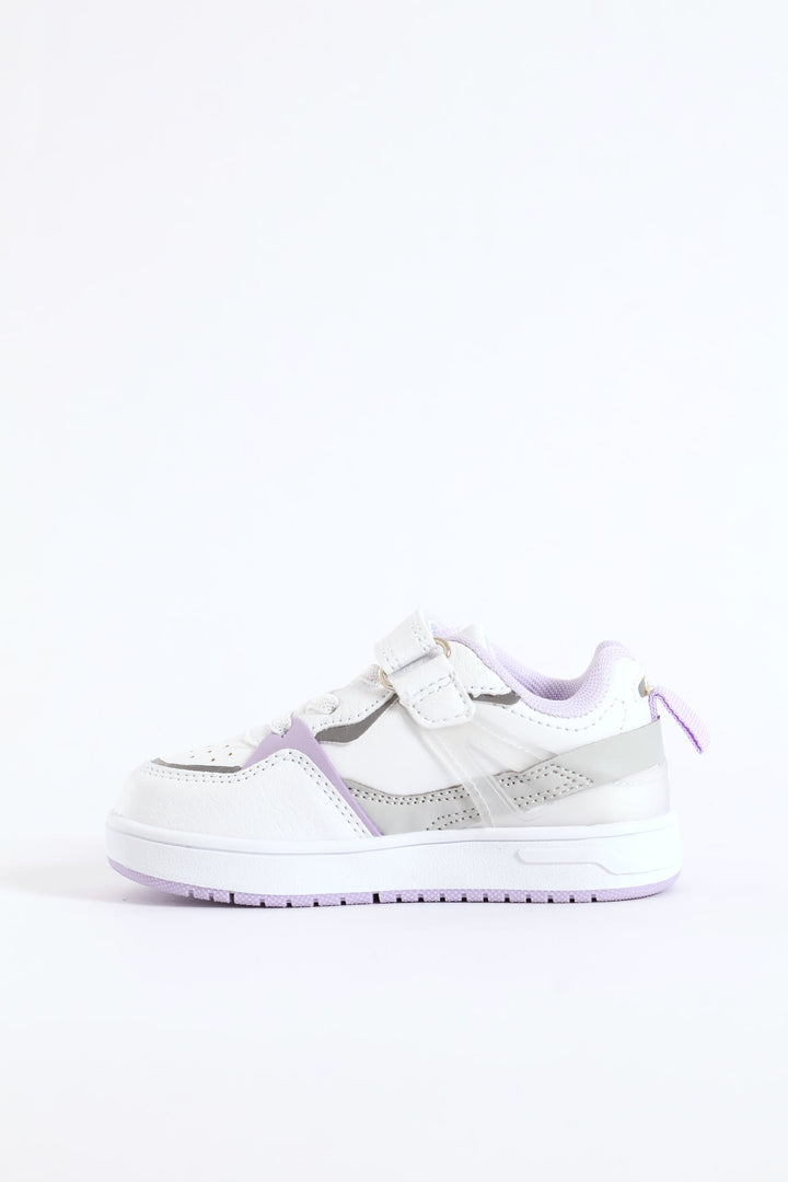 Pre-Girls Lilo Sneaker - White/Lilac