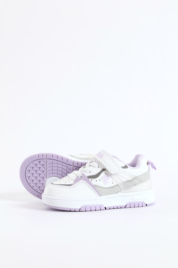 Pre-Girls Lilo Sneaker - White/Lilac