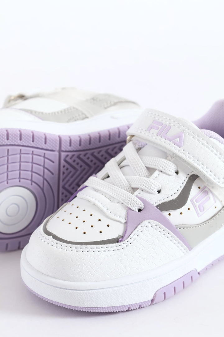 Pre-Girls Lilo Sneaker - White/Lilac