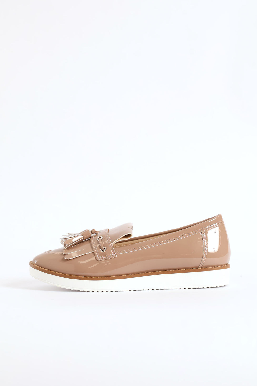 Tassle Trim Boat Shoe - Blush