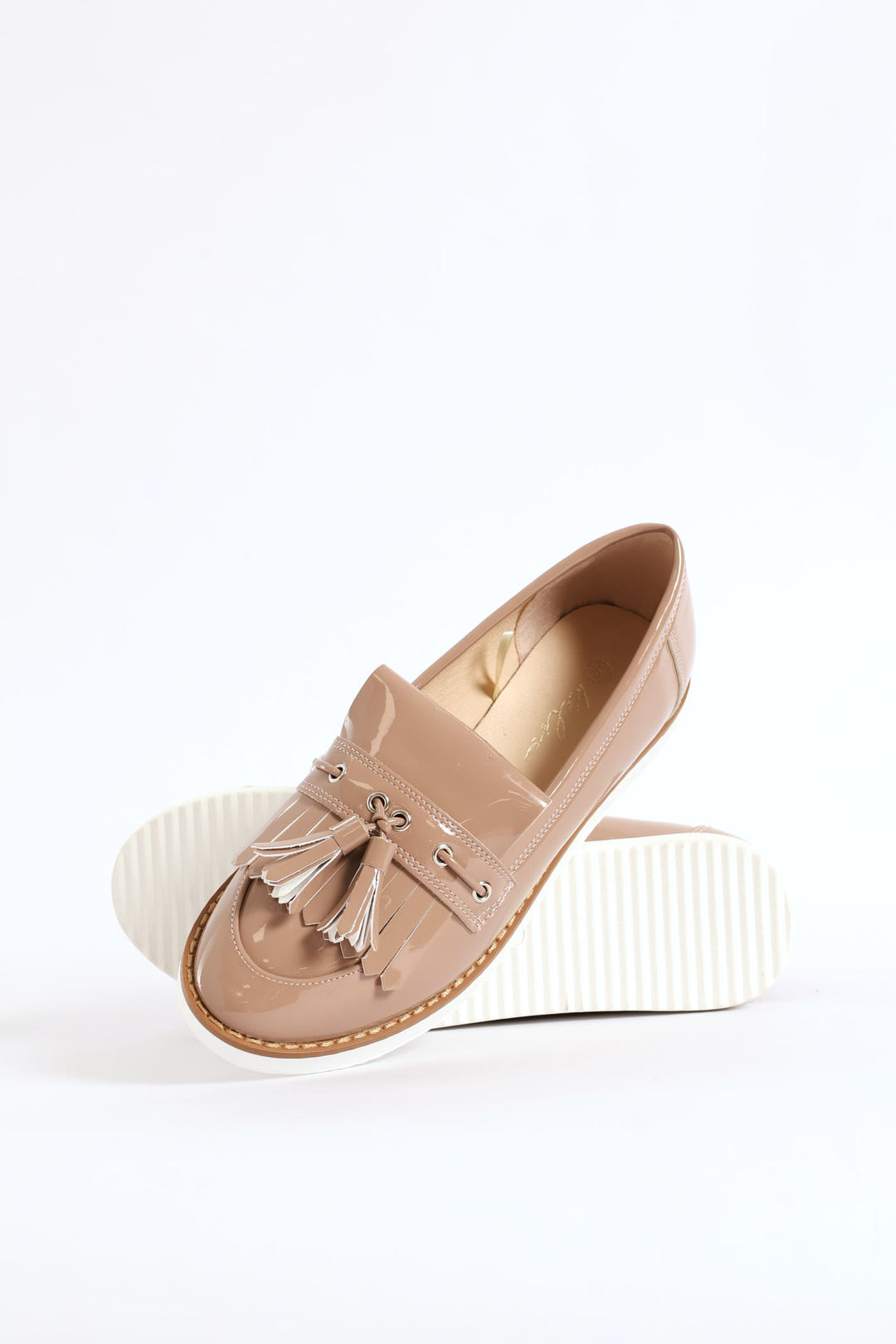 Tassle Trim Boat Shoe - Blush