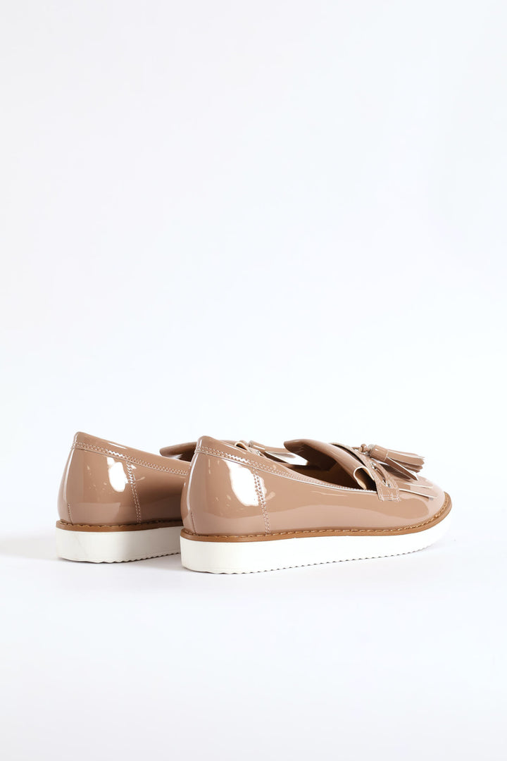 Tassle Trim Boat Shoe - Blush