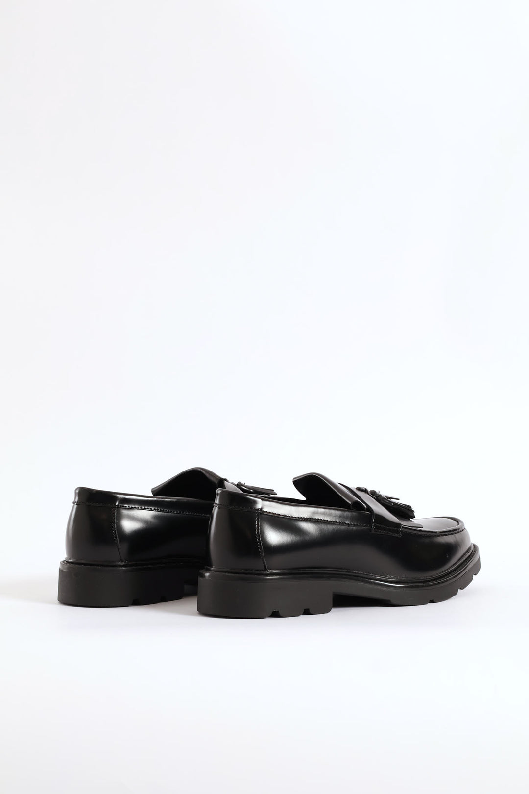 Fringe & Tassle Chunky Slip On - Black