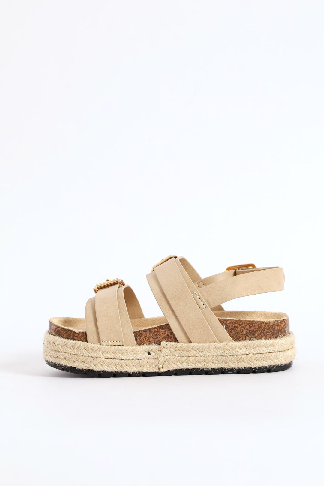 Girls Platform Espadrille Sandal - Taupe
