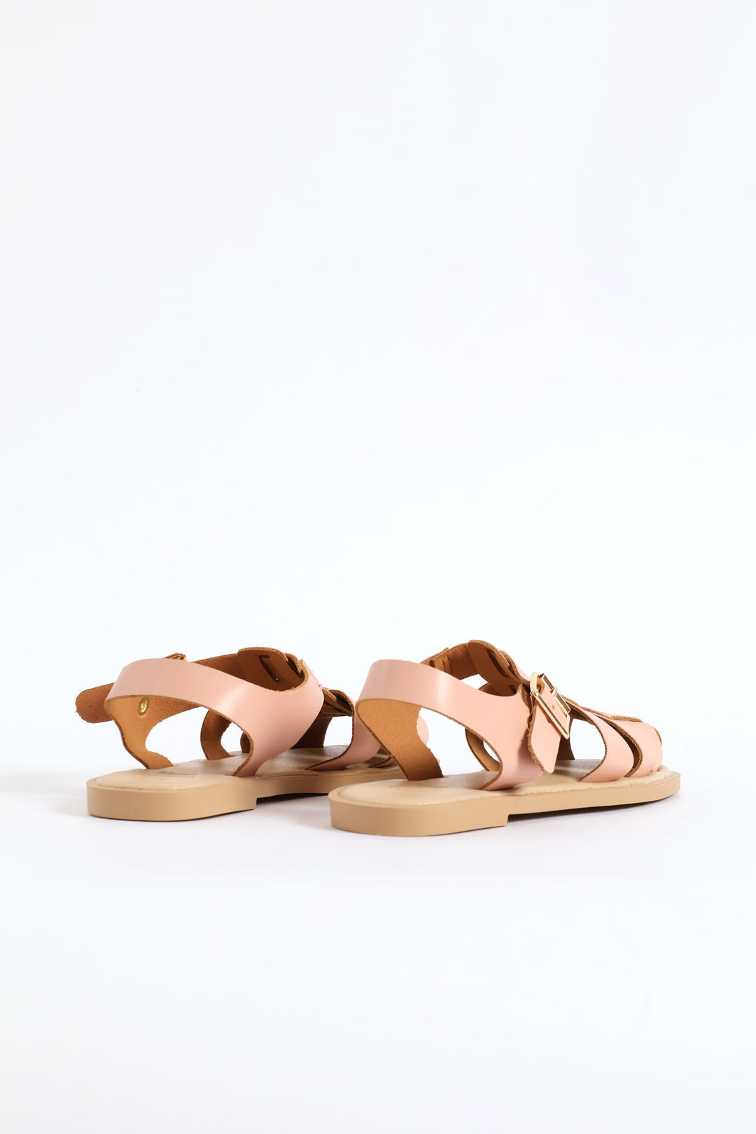 Girls Pu Fisherman Sandal - Blush