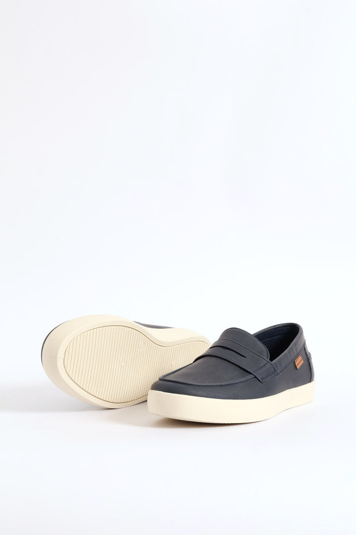 Penny Moccasin Casual Slip On - Navy