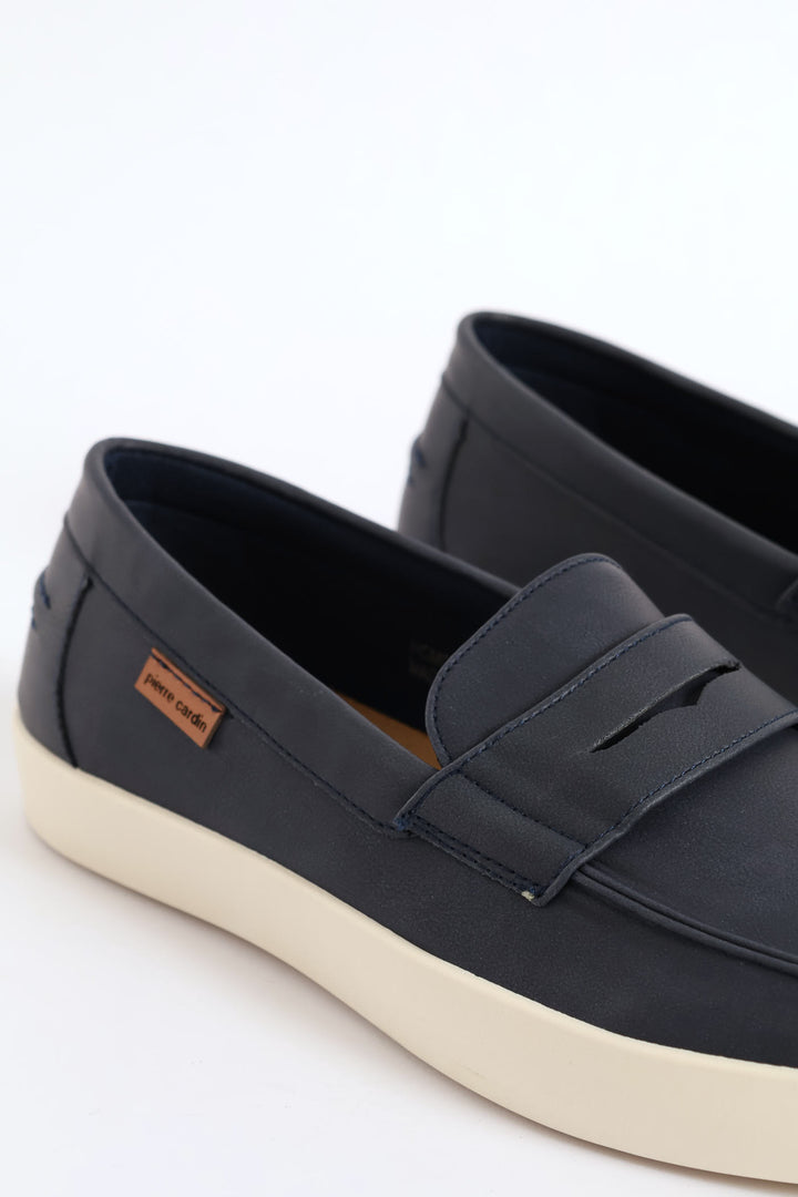 Penny Moccasin Casual Slip On - Navy