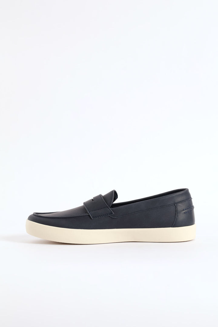 Penny Moccasin Casual Slip On - Navy