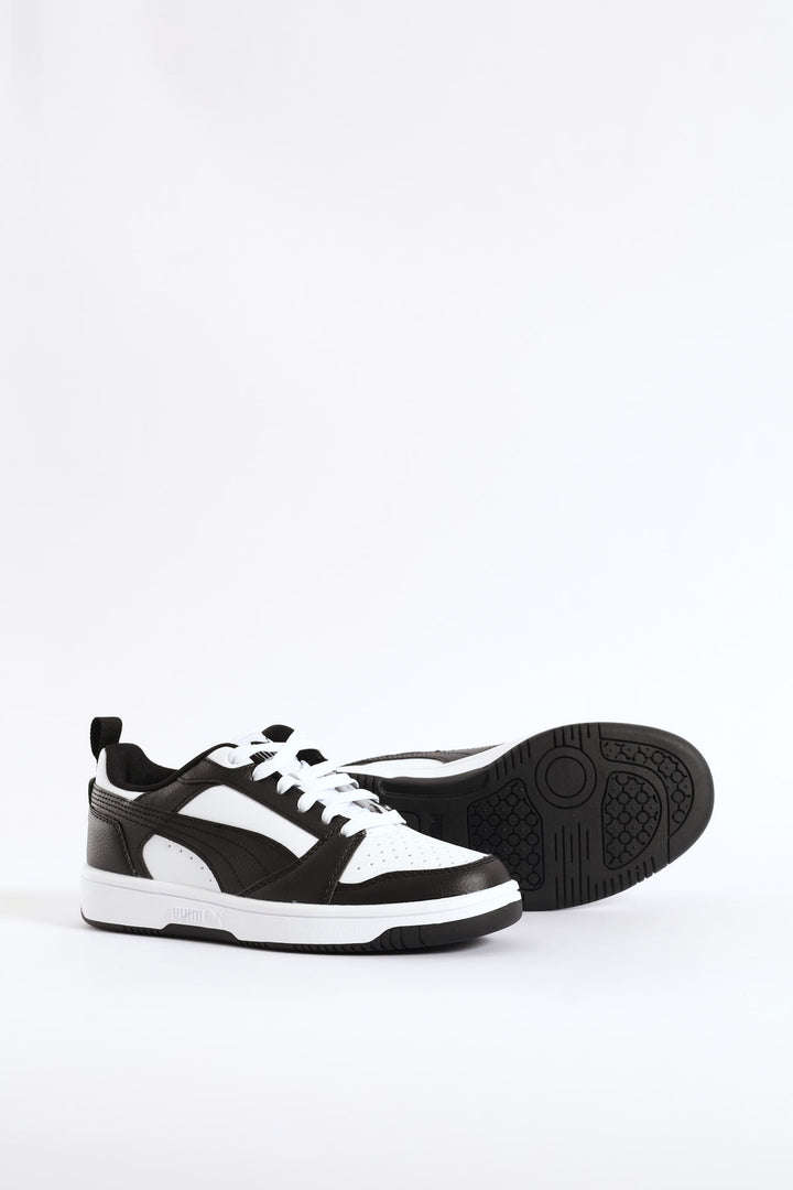 Boys Rebound V6 Lo Sneaker - Black/White