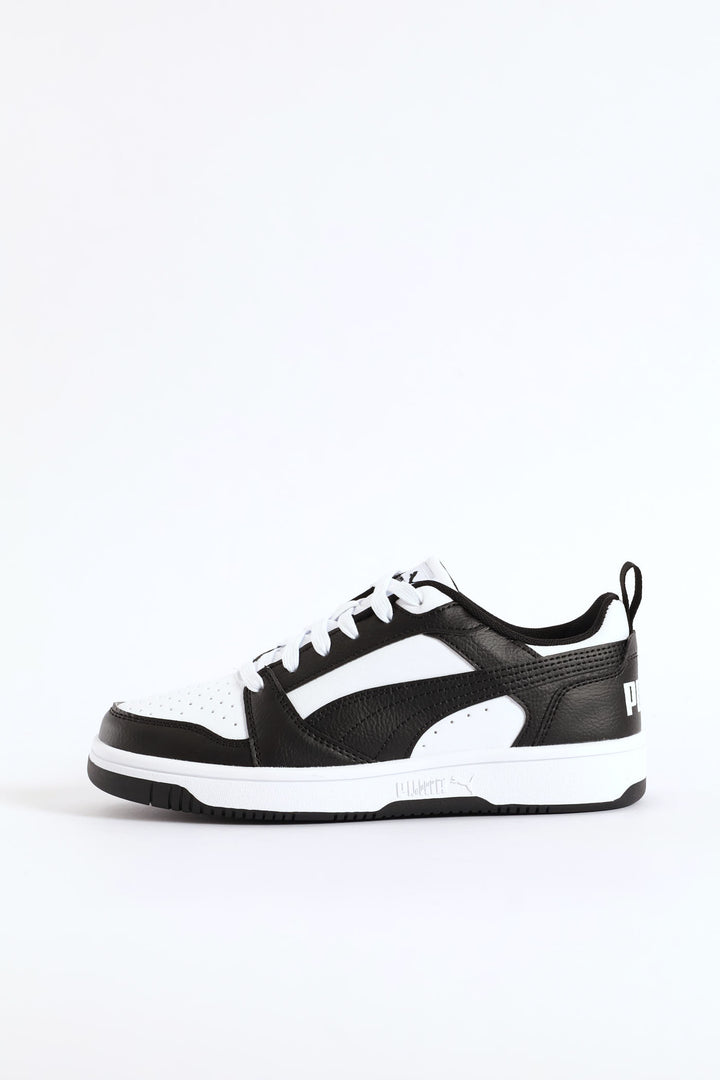 Boys Rebound V6 Lo Sneaker - Black/White