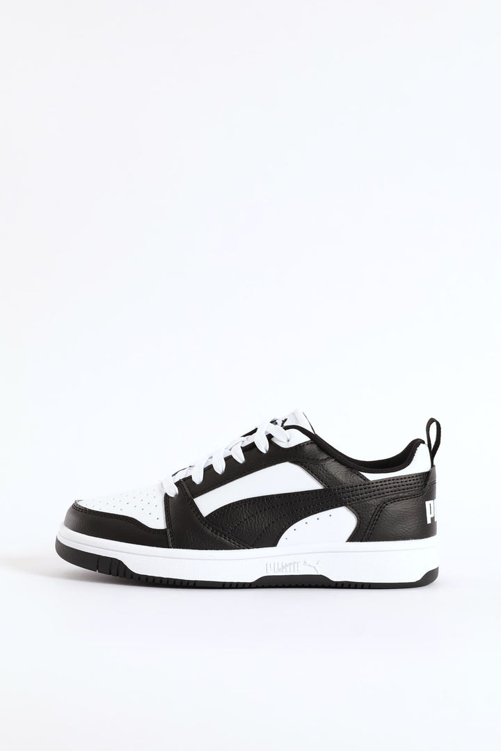 Boys Rebound V6 Lo Sneaker - Black/White